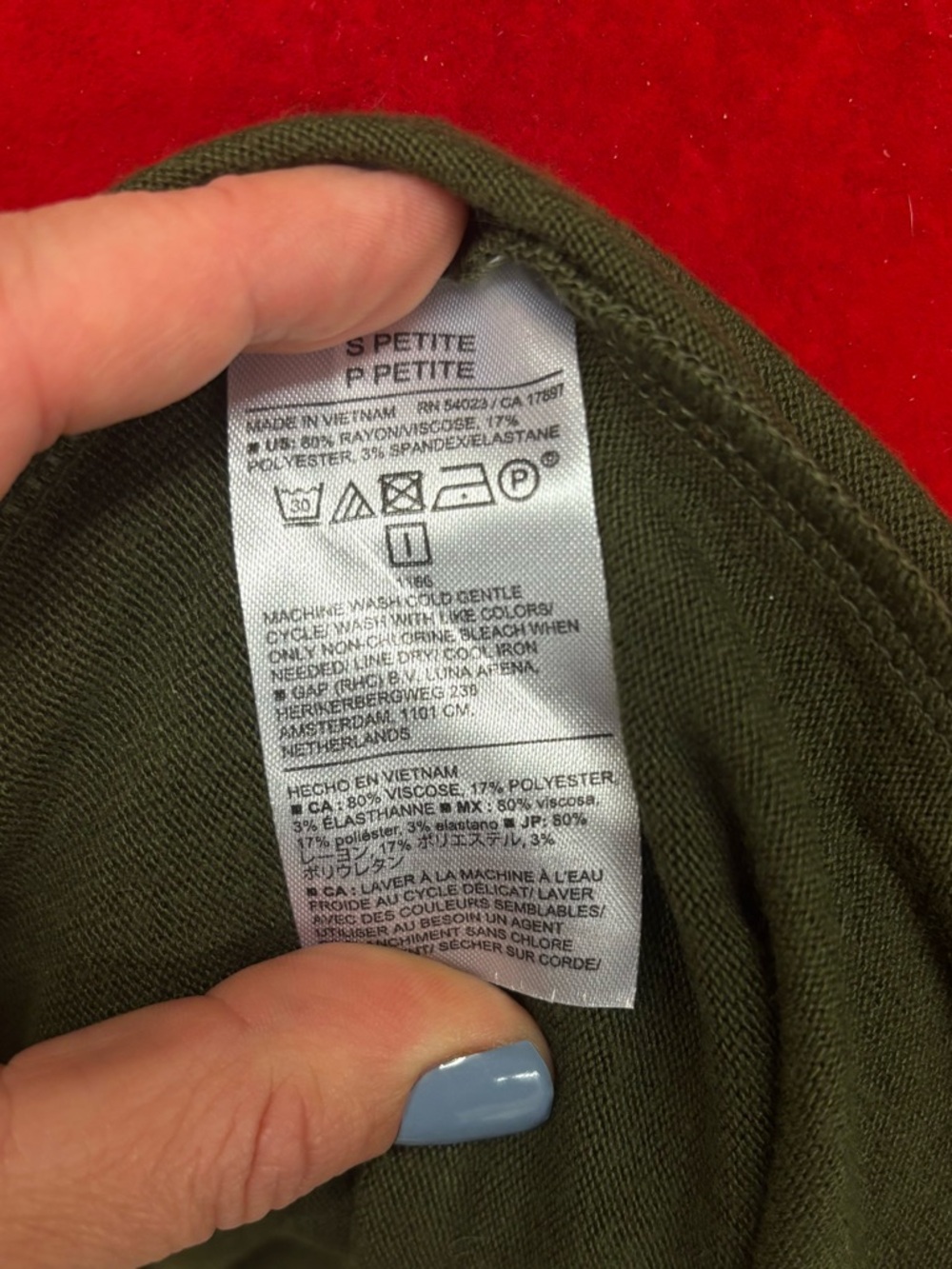 Banana Republic Long Sleeve Olive Dress - Picture 5 of 5